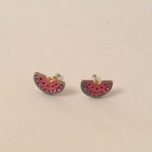 Watermelon stud earrings